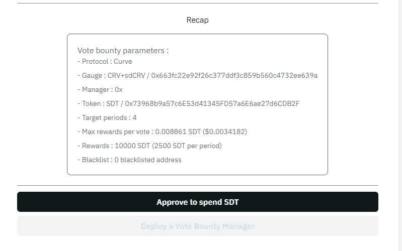 Bounty recap